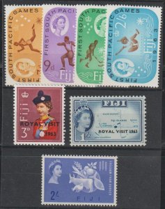 Fiji SC 196-197, 198, 199-202 Mint, Never Hinged