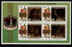 AITUTAKI SGMS614 1990 QUEEN MOTHER MNH