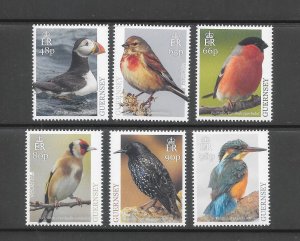 BIRDS - GUERNSEY #1488-93 MNH