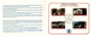 Bophuthatswana - 1978 Road Safety Collectors Sheet SG 25-28