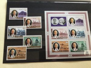 Sir Winston Churchill Cook islands mint never hinged stamps A13497