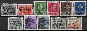 1939 Albania Italian occupation 11v. MNH Sassone n. 1/11