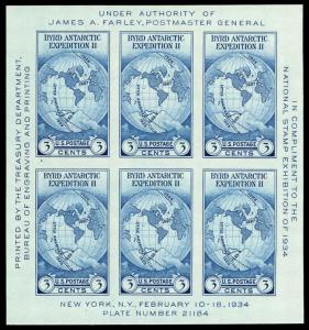 USA 735 Mint (NGAI) Sheet