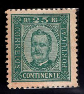 Portugal Scott 71 perf 11.5 King Carlos MH* splendid centering