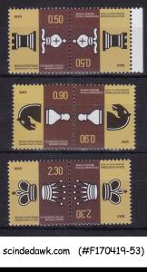 BOSNIA HERZEGOVINA - 2013 CHESS 3V TETE BECHE PAIR  MNH