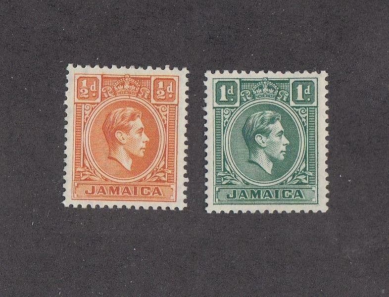 JAMAICA (SP50) # 148-149 VF-MNH  1/2-1d  1951 KING GEORGE VI /TYPES OF 1938