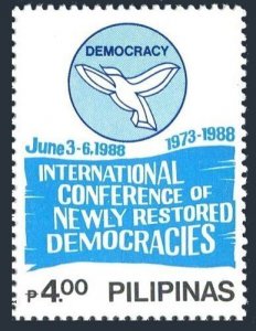 Philippines 1928, MNH. Mi 1857. Newly Restored Democracies, 1988. Emblem-Bird.