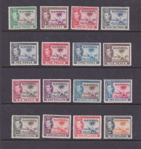 Gambia 1958 Sc 132-143 KGVI set MH/MNH