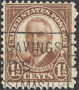 # 684 Used Brown Warren G. Harding