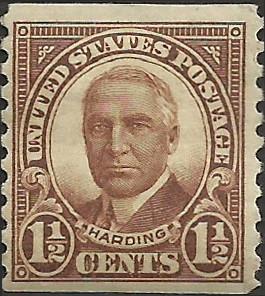 # 686 Mint Hinged Brown Warren G. Harding