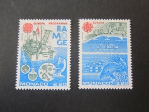 Monaco 1986 Sc 1530-31 set MNH