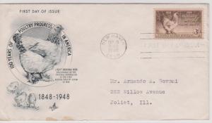 USA 1948 Poultry First Day Cover