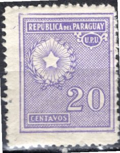 Paraguay; 1931: Sc. # 278 MH Single Stamp