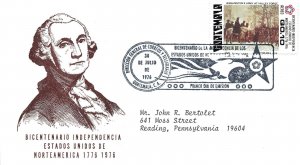 SPECIAL EVENT CACHET COVER BICENTENNIAL OF THE US AS CELEBRATED BY MEXICO 1976