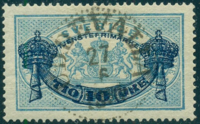 SWEDEN #O26v 10/12 ore Official used “OKE” variety