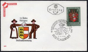 Austria 1970 - The 50th Anniversary of the Carinthian Popular Referendum - FDC-2