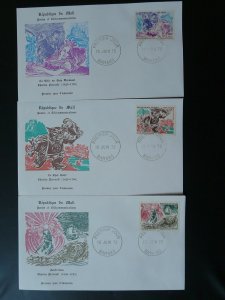 Perrault tales set of 3 FDC Mali 80991