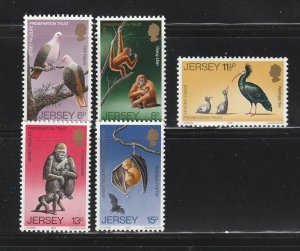 Jersey 217-221 Set MNH Animals (A)