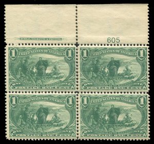 United States, 1898 Trans-Mississippi Issue #285 Cat$440, 1898 1c dark yellow...