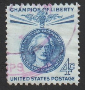 SC# 1159 - (4c) - Paderewski, used single