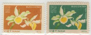 VIETNAM MNGAI Scott # 854-855 Orchids (2 Stamps) (1)