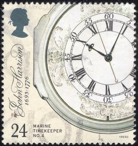 Great Britain 1489 - Used - 24p Marine Timekeeper No 4 (1993) (cv $0.60)