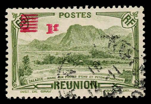Reunion 177A Used (Double Overprint)