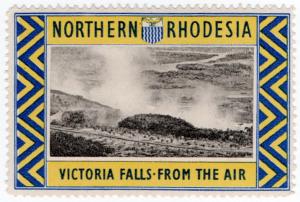 (I.B) Northern Rhodesia Cinderella : Trade Label (Victoria Falls)