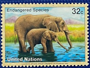 ZAYIX - 1997 - United Nations N.Y. - #700 - MNH -Animals - Endangered - Elephant