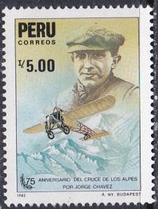 1986 Peru Scott 894 Jorge Chavez MNH