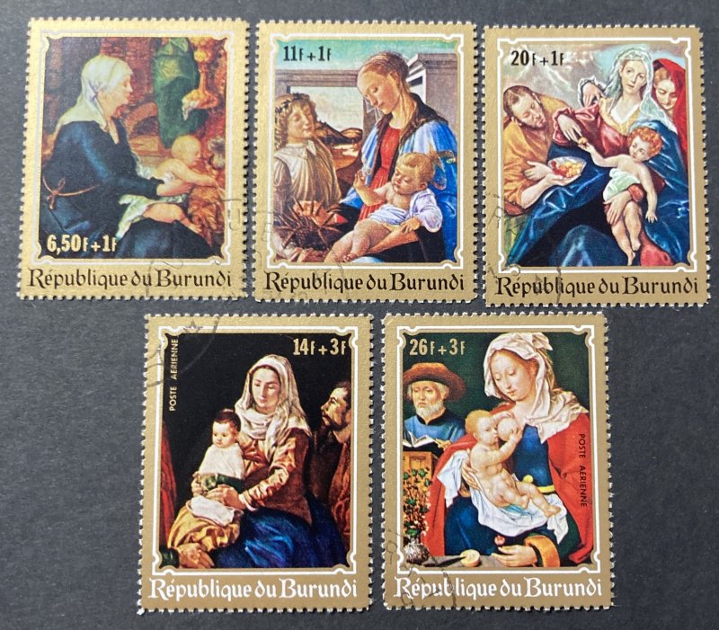 Burundi 1970, #b46-8,cb12-3, Christmas, Used/cto.