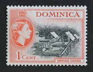 Dominica Scott # 123  &  143  Drying Cocoa      1951 & 1954   2 stamps