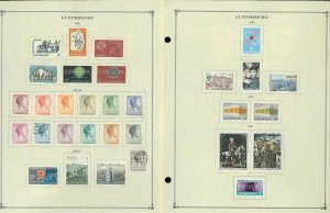 Luxembourg 1944-1999M & U Hinged on Scott International Pages