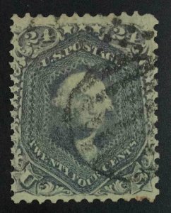 MOMEN: US STAMPS #70b STEEL BLUE USED $825 LOT #74062*