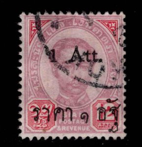 Thailand Scott 59 Used  surcharged stamp
