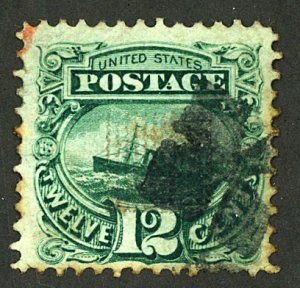 U.S. #117 USED YELLOWING