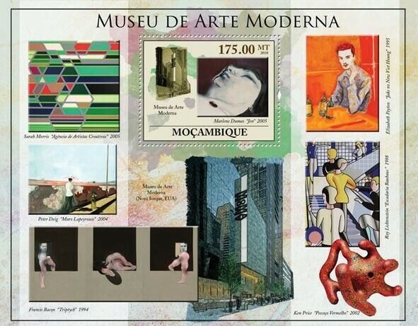 Mozambique 2010 MNH - Museum of Modern Art. Sc 2087, YT 305, Mi 4028/BL358