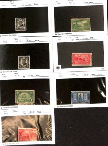 United States Postage Stamp, #610-611, 614, 615, 617-619 Mint Hinged (C67)
