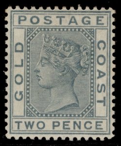 GOLD COAST QV SG13b, 2d slate, M MINT. Cat £20.