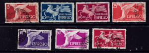 Italy E19-25 Used 1945-51 Special Delivery set