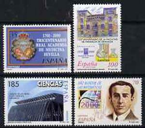 Spain 2000 World Mathermatics and Science Year set of 4 u...