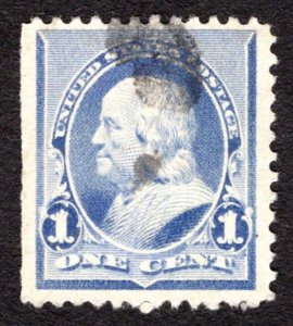 1890, US 1c, Franklin, Used, Sc 219