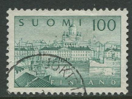 Finland - Scott 257 - South Harbour Helsinki -1958- Used - Single 100m Stamp