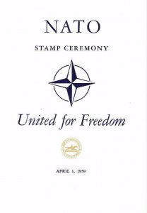 USPS First Day Ceremony Program #1127 4 cent NATO Tenth Anniversary FDOI 1959 