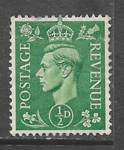 Great Britain 258: 1/2d King George VI, used, F-VF