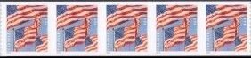 U.S.#5656 U.S. Flags (3) 58c FE Coil Strip of 5, MNH. Not PNC