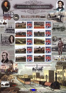 BC-201 History of Britain 31 2009 Industrial revolution no. 512 sheet U/M