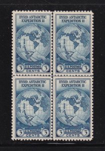 1935 Sc 753 Byrd Expedition 3c MNG as issued Center Line Block NGAI (R8