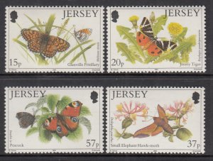 Jersey 568-571 Butterflies MNH VF