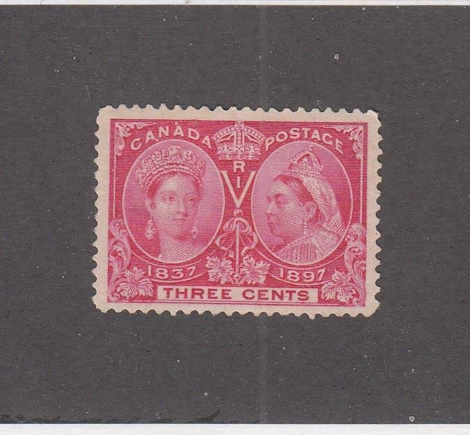 CANADA (MK6710) # 53 VF-MH  2cts 1897 QV DIAMOND JUBILEE /BRIGHT ROSE CV $40